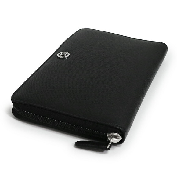 Chanel Coco Button Organizer Large Long Wallet Calf Leather Black - Picture 5 of 12